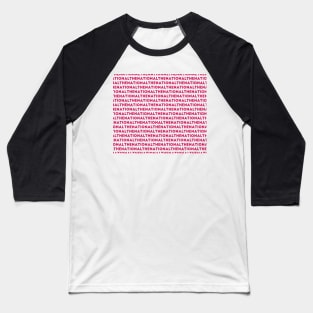 The National Band Logo Art in Pink Baseball T-Shirt